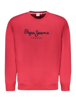 Pepe Jeans Herren Sweatshirt Rot mit Reißverschluss