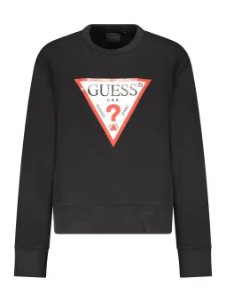 "Guess Jeans Damen Sweatshirt: Schwarz, Reißverschluss"