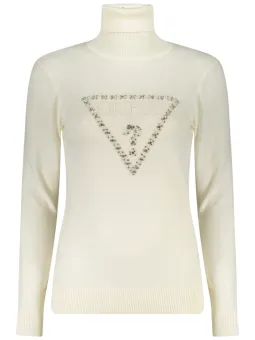 "Eleganter Weißer Guess Damenpullover – Stilvoll & Zeitlos"