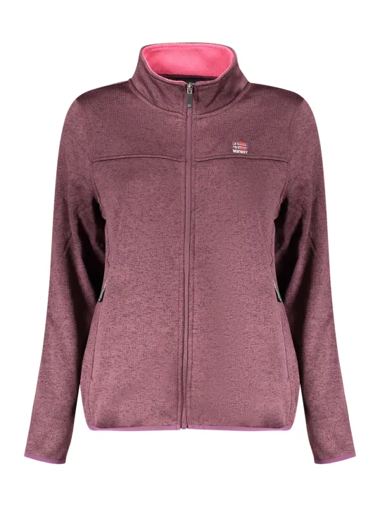 Lila Damen Zip Sweatshirt Norwegen 1963 – Stil & Komfort