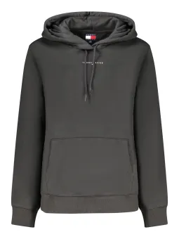 TOMMY HILFIGER Damen-Sweatshirt Schwarz mit Reißverschluss