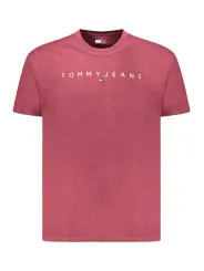 "Tommy Hilfiger Herren T-Shirt Rot, Kurzarm, Stilvoll"