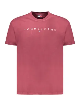 "Tommy Hilfiger Herren T-Shirt Rot, Kurzarm, Stilvoll"