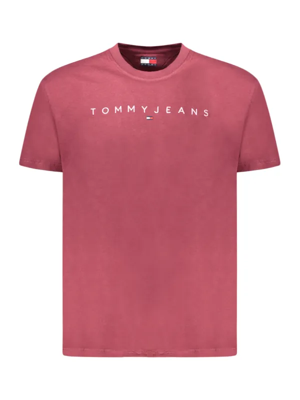 "Tommy Hilfiger Herren T-Shirt Rot, Kurzarm, Stilvoll"
