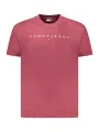 "Tommy Hilfiger Herren T-Shirt Rot, Kurzarm, Stilvoll"