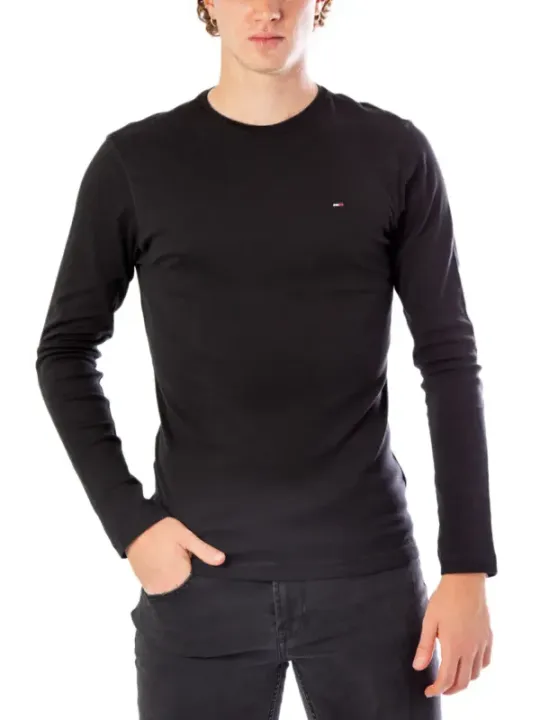Schwarzes Tommy Hilfiger Langarmshirt