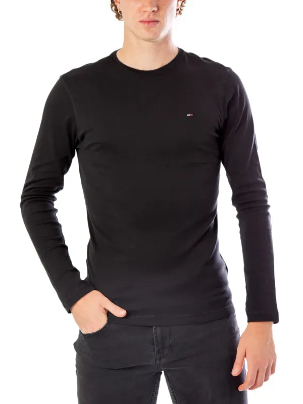 Schwarzes Tommy Hilfiger Langarmshirt Schwarzes Tommy Hilfiger Langarmshirt