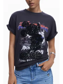 "Desigual Damen T-Shirt Schwarz - Stilvoll & Kurzarm"