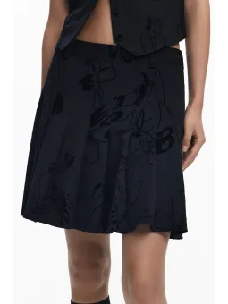 "Desigual Damen Kurzer Rock Schwarz - Stilvoll & Elegant"