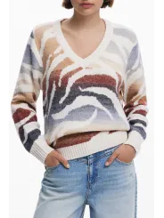 Desigual Damenpullover Weiß - Stilvolle Bluse für Damen