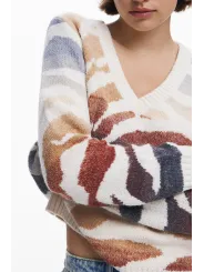 Desigual Damenpullover Weiß - Stilvolle Bluse für Damen