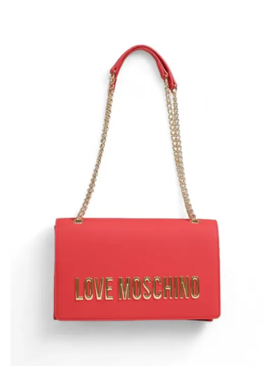 Korallenfarbene Love Moschino Umhängetasche