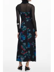 "Elegantes Desigual Schwarzes Damenkleid - Modell 25WWVK03"