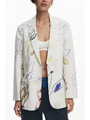 Desigual Classic Damenjacke Weiß - Stilvoll und Elegant