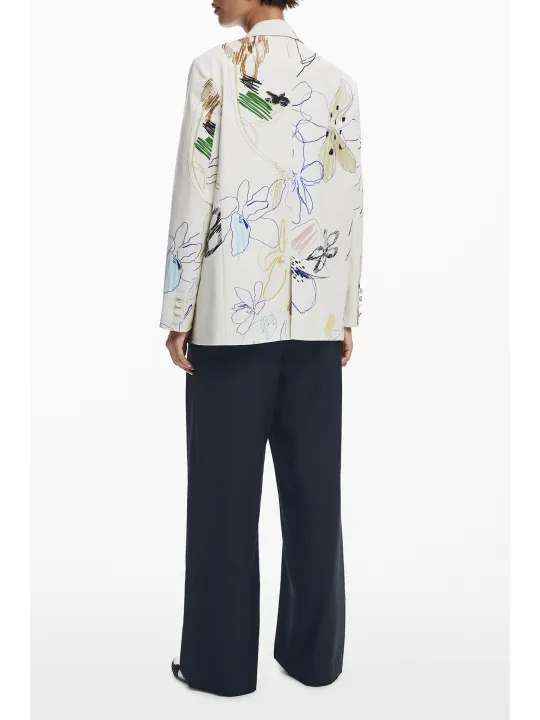 Desigual Classic Damenjacke Weiß - Stilvoll und Elegant