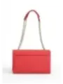 Korallenfarbene Love Moschino Handtasche mit Kette