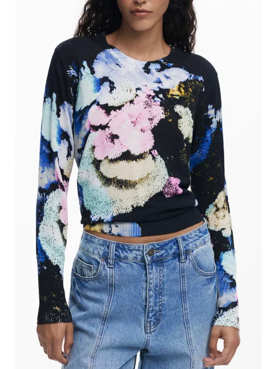 Desigual Damen Pullover-Bluse Schwarz, Modell 25WWJF46NE5025 Desigual Damen Pullover-Bluse Schwarz, Modell 25WWJF46NE5025