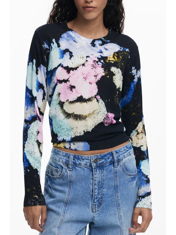 Desigual Damen Pullover-Bluse Schwarz, Modell 25WWJF46NE5025 Desigual Damen Pullover-Bluse Schwarz, Modell 25WWJF46NE5025