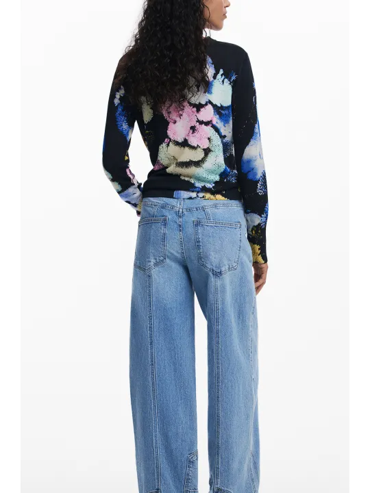 Desigual Damen Pullover-Bluse Schwarz, Modell 25WWJF46NE5025 Desigual Damen Pullover-Bluse Schwarz, Modell 25WWJF46NE5025