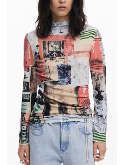 Desigual Rosa Damenbluse 25WWJF39 – Stilvoll & Bequem