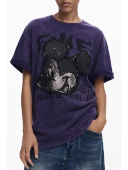 Desigual Damen T-Shirt Lila – Stilvoll & Bequem