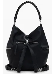 "Stilvoller Desigual Damen Rucksack in Schwarz – Elegant & Praktisch"