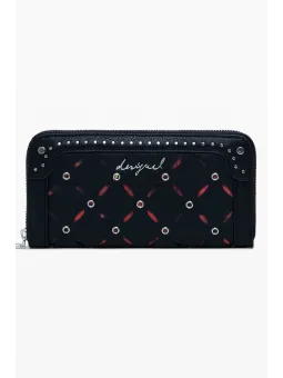 Desigual Damen Schwarze Brieftasche - Stilvoll & Elegant