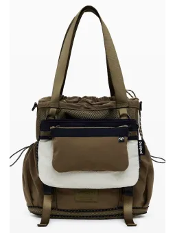 Seltene Desigual Grüne Damentasche 25WAKY10 - Einzelstück