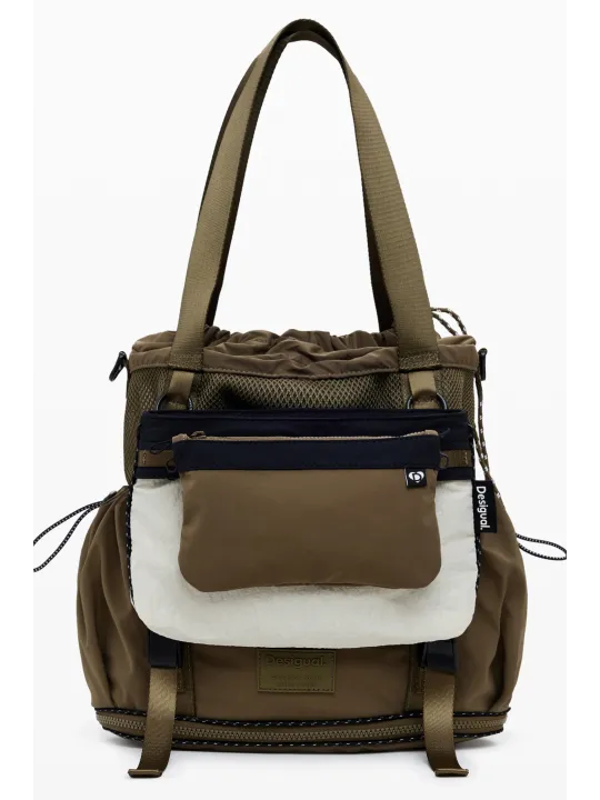 Seltene Desigual Grüne Damentasche 25WAKY10 - Einzelstück