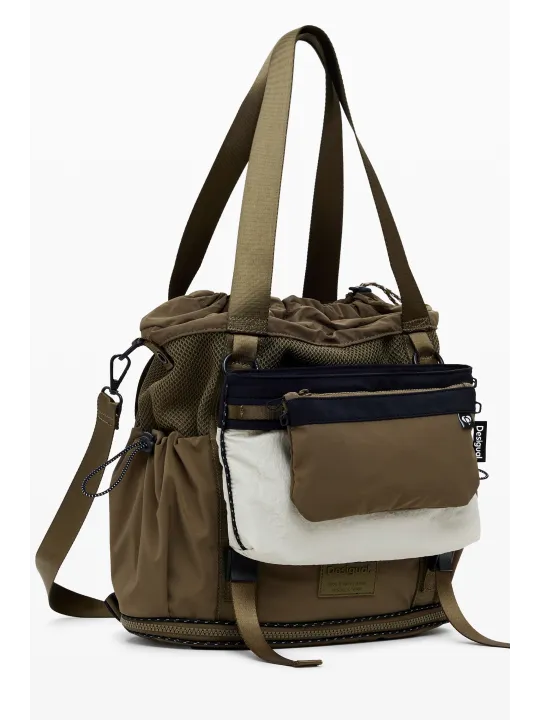 Seltene Desigual Grüne Damentasche 25WAKY10 - Einzelstück