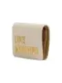 Beige Love Moschino Leder Geldbörse