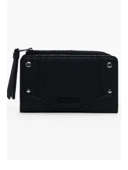 "Desigual Damen Brieftasche Schwarz - Stil & Funktionalität"