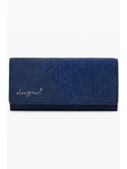 "Desigual Damen Geldbörse Blau - Stilvolle Brieftasche"