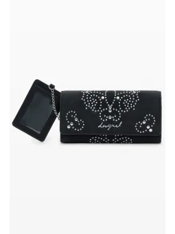 Desigual Damen Schwarze Brieftasche - Stilvoll und Elegant