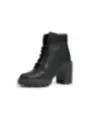 Schwarzer Timberland Lederstiefel mit Absatz