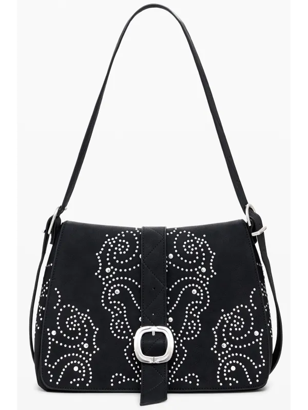 Desigual Damen Tasche Schwarz – Einzigartiges Einzelstück
