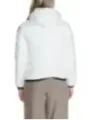 Gepolsterte Blauer Damenjacke von hinten