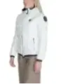 Weiße Blauer Damen Pufferjacke