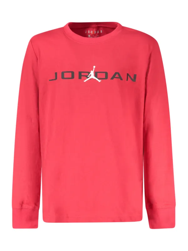 Kinder Jordan Langarmshirt Rot - Stilvoll & Bequem Kinder Jordan Langarmshirt Rot - Stilvoll & Bequem