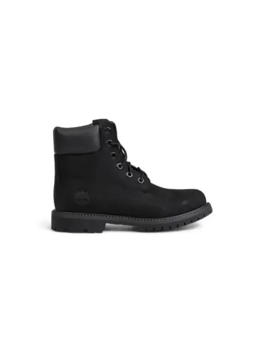 Schwarze Timberland Stiefel Ansicht Detail