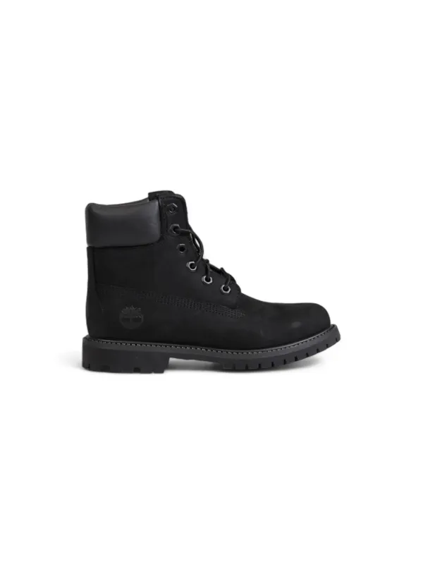 Schwarze Timberland Stiefel Ansicht Detail