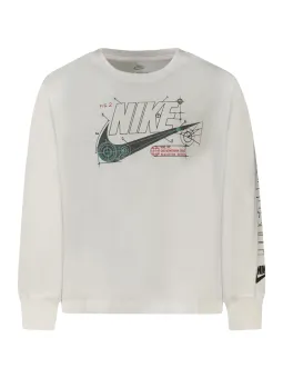 "NIKE Kinder Langarmshirt Weiß – Bequem & Stylisch"