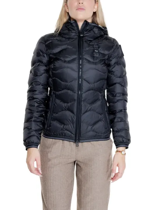 Schlanke, gesteppte Blauer Pufferjacke