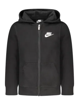 Nike Kinder Sweatshirt Schwarz mit Reißverschluss
