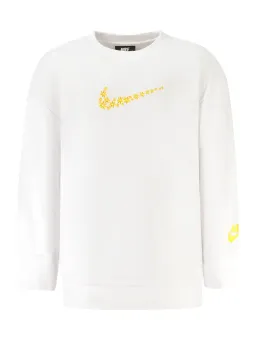 NIKE Kinder Sweatshirt Weiß mit Reißverschluss - Modern & Bequem