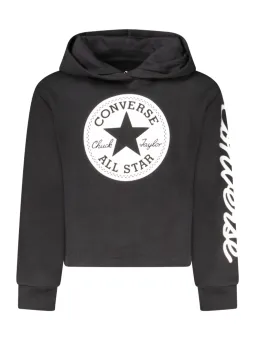 "Converse Mädchen Hoodie Schwarz - Stylisch & Bequem"