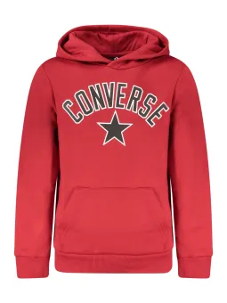 Converse Roter Kinder Kapuzenpullover mit Reißverschluss