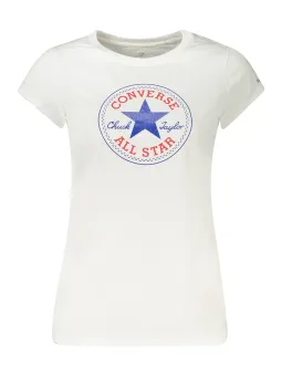 Converse Mädchen Weißes Kurzarmshirt – Stilvolles Basic