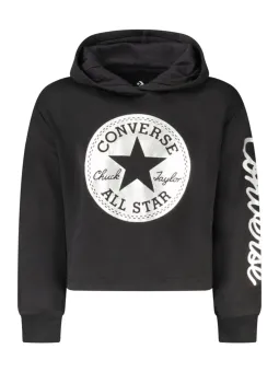 "Stylische Converse Mädchen Kapuzenjacke Schwarz – Sweatshirt"