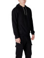Schwarzer Kapuzenpullover mit Kordelzug